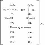 Double alkyl polyamine -quatemary diammonium salt